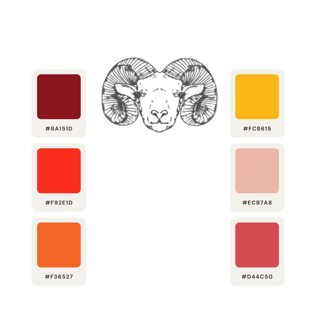 FK - Cores dos Signos: Áries